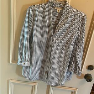 Dana Buchman Monochrome Patterned Top